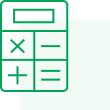 Icon illustration of a calculator