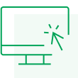 Icon illustration of a computer
