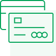 Icon illustration of a credit card